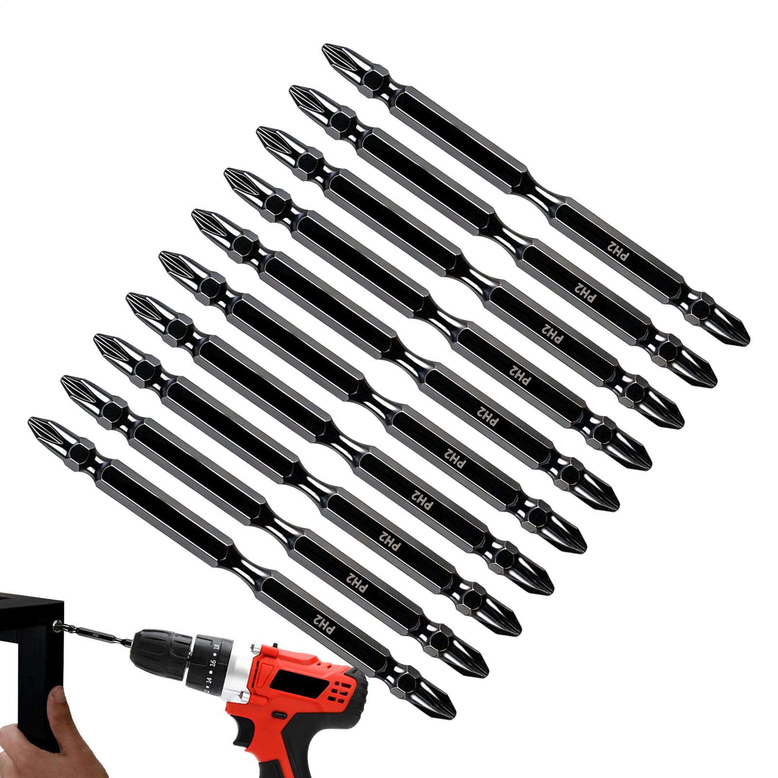 End Mill Set - Magnetische bits voor boormachines, dubbelzijdig gefreesde
