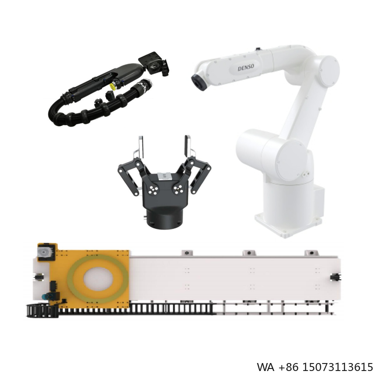 Linear Rail - 6-assige CNC-robotarm met lineaire geleiderail, grijper