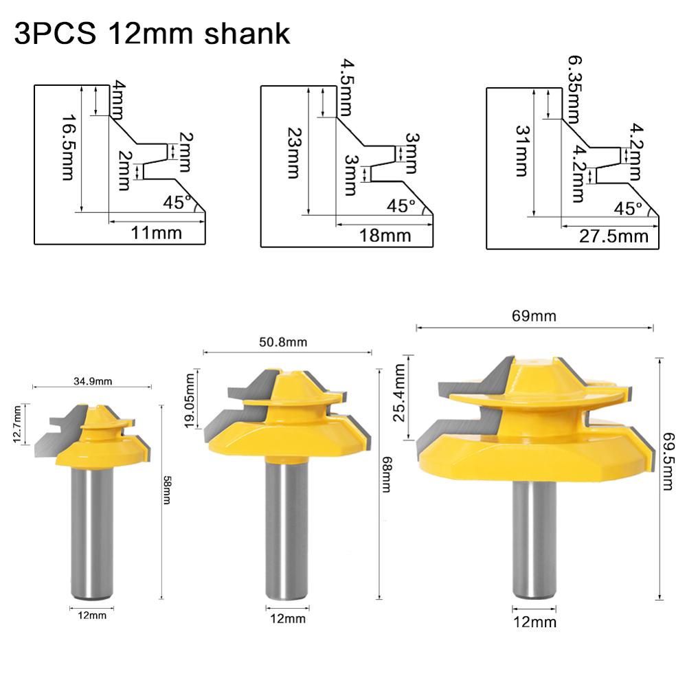 12mm 1/2' Schacht Miter 45 Gra - End Mill Set recensie en prijs