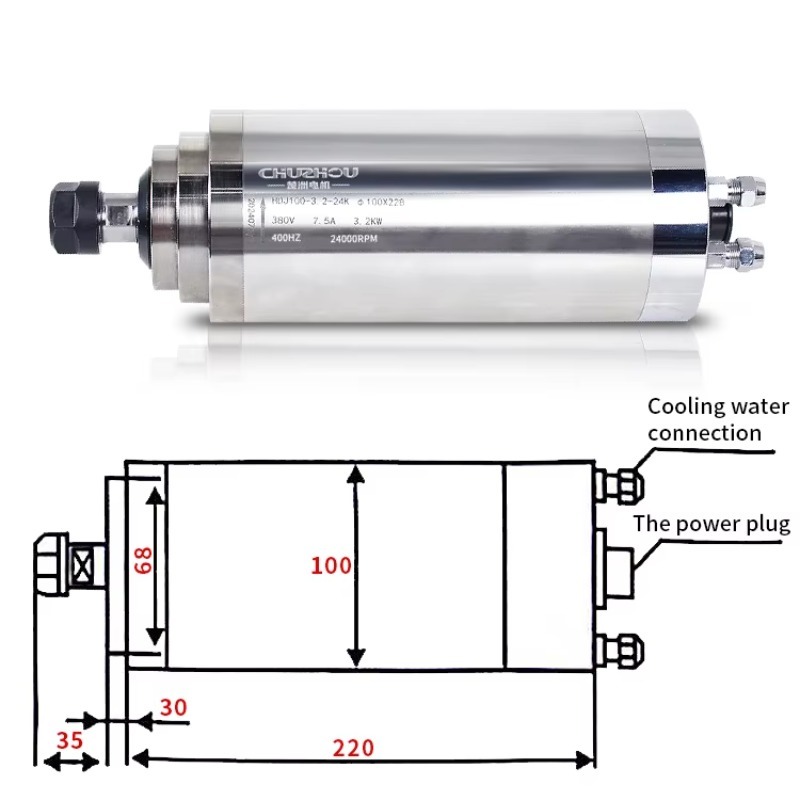 3Kw Watergekoelde Spindel 4 La - Water Cooled Spindle recensie en prijs