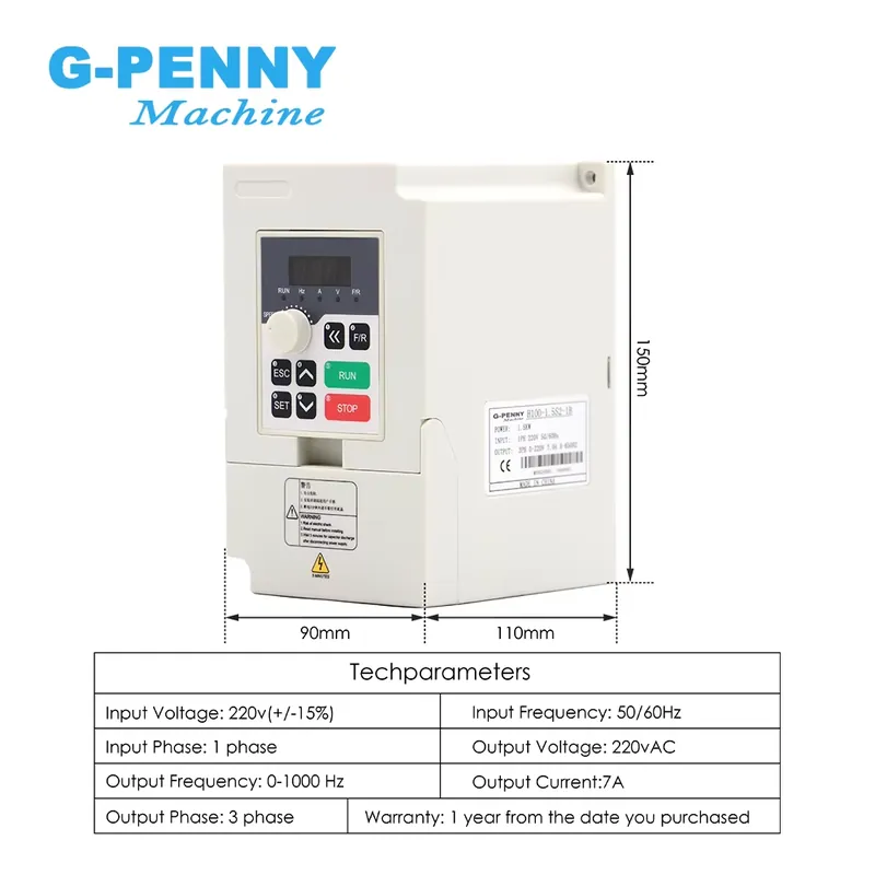 Gpenny 1.5kw ER16 D80mm waterg - Water Cooled Spindle recensie en prijs