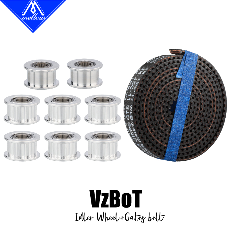 Mellow 1Set Aluminium GT2 Rond - Gt2 Belt recensie en prijs