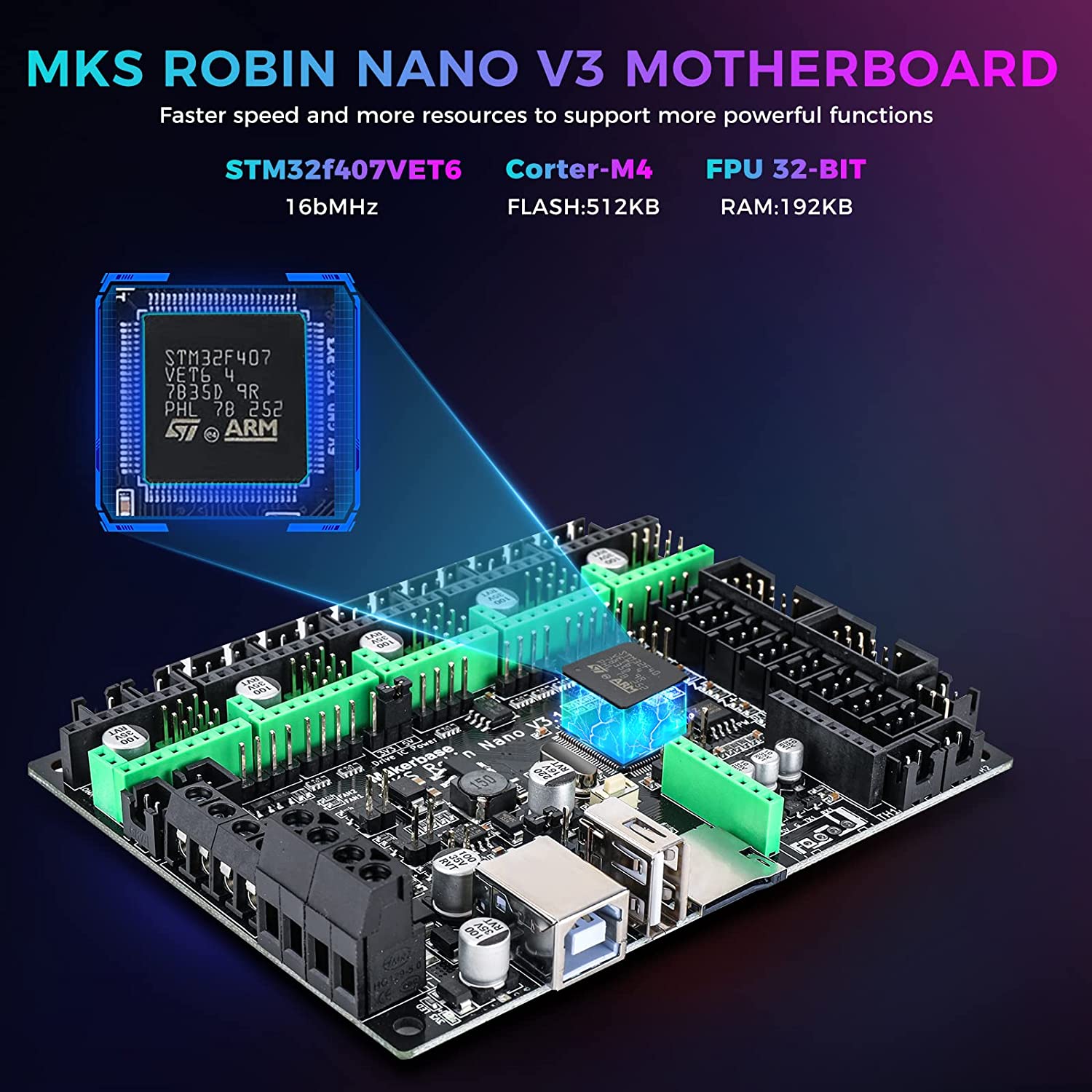 Makerbase MKS Robin Nano V3 32 - Lm8Uu Bearing recensie en prijs