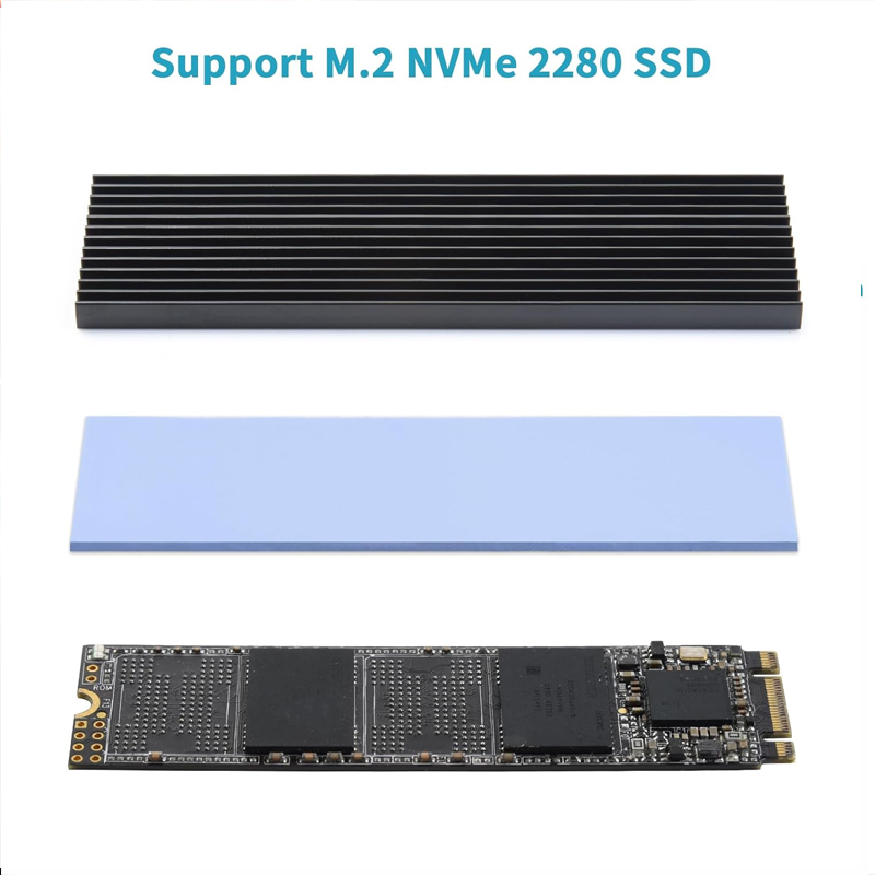PCIe NVMe M.2 2280 SSD alumini - Aluminium Extrusion recensie en prijs