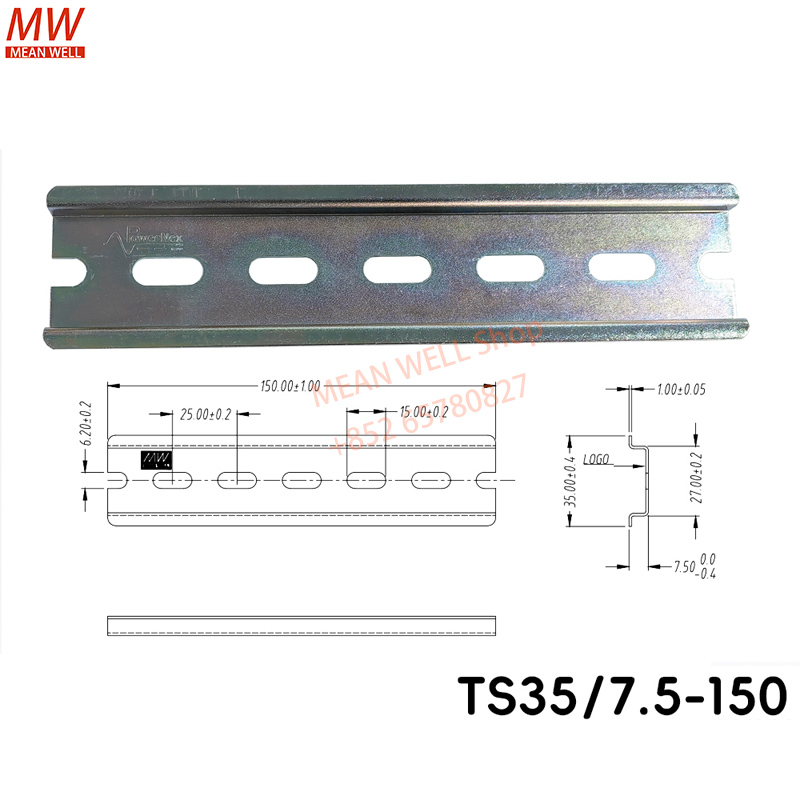 TS35 7,5 mm DIN-railconnector  - Lm8Uu Bearing recensie en prijs